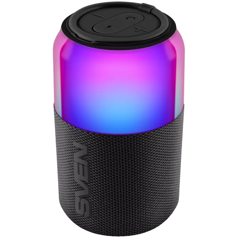 Prenosný reproduktor SVEN PS-130, červený, 10W RMS, TWS, Bluetooth, USB, lítiová batéria