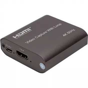 POWER PLANT, LLC 4K HDMI zariadenie na zachytávanie videa s Loop-Out, USB 3.0, ultra nízka latencia
