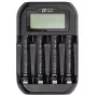 POWER PLANT PP-UN4 4-bay LCD nabíjačka pre AA/AAA NiMH NiCd batérie