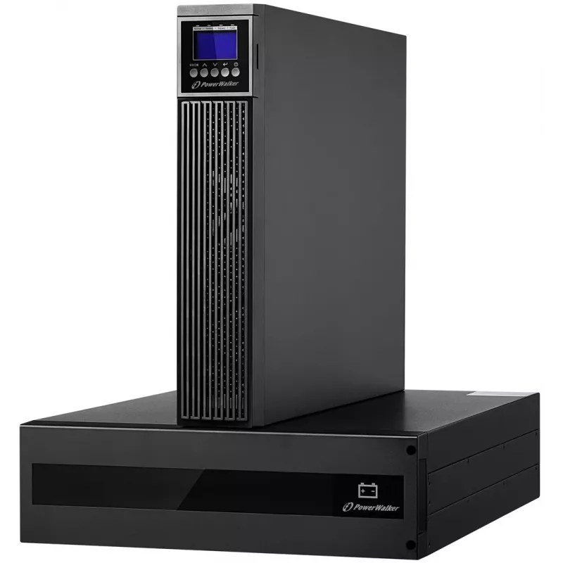 PowerWalker VFI 10000 RTG PF1 Online UPS 10000VA/10000W 5U Rack/Tower LCD s batériovým modulom