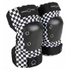 Pro-Tec chrániče lakťov Checker L - čierna/biela šachovnicový vzor, Large, vysoko účinná ochrana pre skateboarding, inline korčuľovanie, BMX, kolobežky