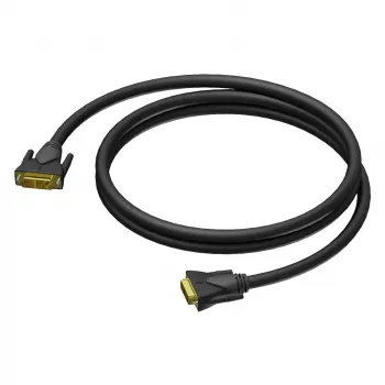 PROCAB CLV140/3 DVI-D Dual Link kábel 3m - 2560x1600 @60Hz, pozlátený, dvojito tienený