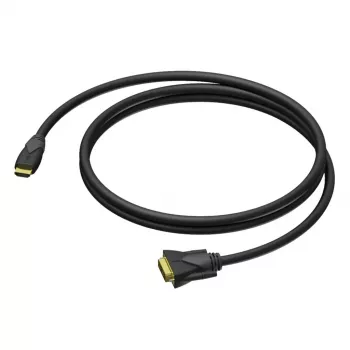 PROCAB CLV160/3 HDMI na DVI-D Single Link kábel 3 m čierny