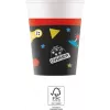 Procos Gaming Party kartónové poháre 200 ml, balenie 8 ks (93771)
