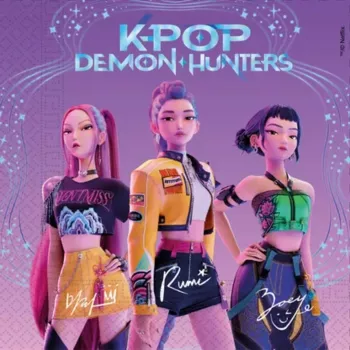 Procos K-Pop Demon Hunters 2-vrstvové papierové servítky balenie 20 ks 33x33 cm (98641)