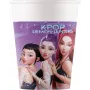 Procos K-Pop Demon Hunters papierové poháre 200 ml, balenie 8 ks | poháre na párty s tematickým dizajnom 98640