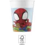 Procos Marvel Spider-Man papierové poháre 200 ml balenie 8 ks poháre na párty 94877