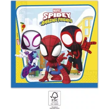 PROCOS Marvel Spiderman dvojvrstvové papierové obrúsky balenie 20 ks (94878)