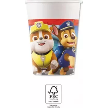 Procos Paw Patrol kartónové poháre 200ml balenie 8 ks (95598)
