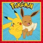 Procos Pokemon 2-vrstvové papierové servítky 20 ks balenie, 33 x 33 cm, viacfarebné 98393