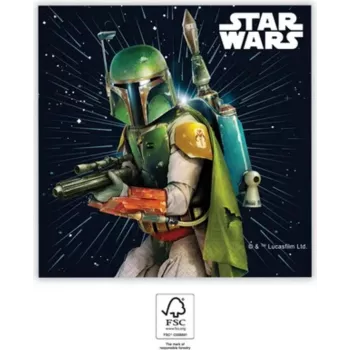 Procos Star Wars 2-vrstvové papierové servítky balenie 20 ks 33x33cm 93881