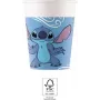 Procos Stitch & Angel papierové poháre 200 ml balenie 8 ks | Disney Lilo & Stitch poháre na párty 96795