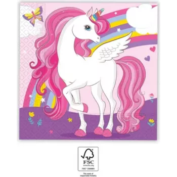 Procos Unicorn Rainbow 2-vrstvové papierové servítky 20 ks (93760)