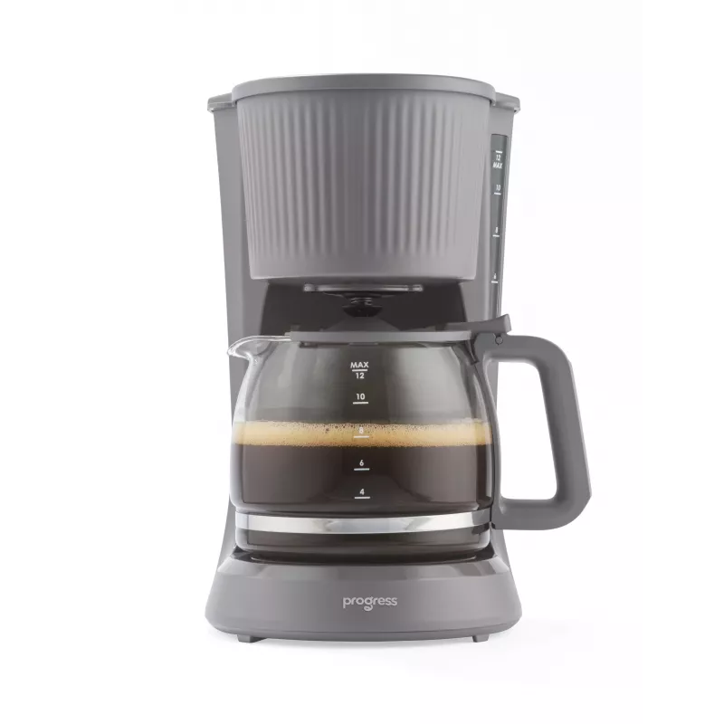 Progress EK6658PVDE Mellow prekvapkávací kávovar, sklenená kanvica 1,5 l, 750 W, sivý