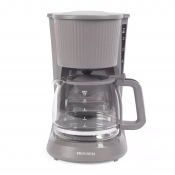 Progress EK6658PVDE Mellow filtrová kávovareň - 1,25 l, 900 W, sivá/strieborná