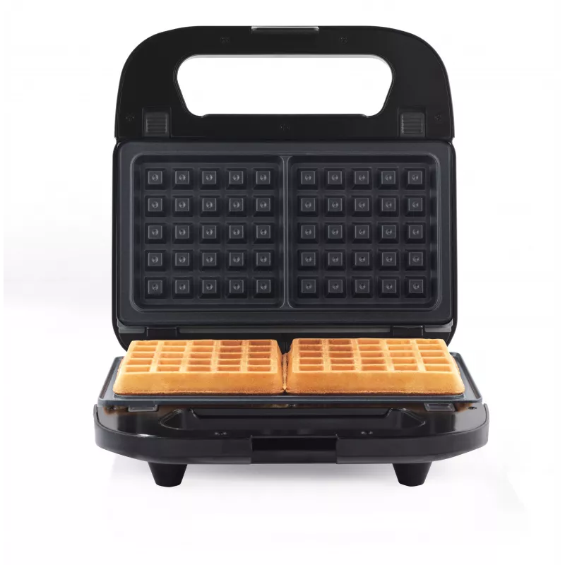 Progress EK6666PVDE 3 in 1 Snack Maker – prístroj na vafle, sendviče a šišky, 900W, čierny