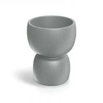PROSPERPLAST DUALA okrúhly kvetináč 40 cm antracit polypropylén plast TDR40-106GR