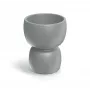 PROSPERPLAST DUALA okrúhly kvetináč 40 cm antracit polypropylén plast TDR40-106GR