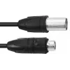 PSSO DMX kábel IP65 3-pin 15m čierny 30227841