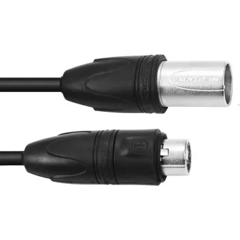 PSSO DMX kábel IP65 3-pin 15m čierny 30227841