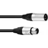 PSSO DMX kábel XLR 3-pin 20m čierny Neutrik konektor 30227818