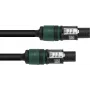 PSSO reproduktorový kábel Speakon 4x2,5 mm² 0,5 m čierny 30227928