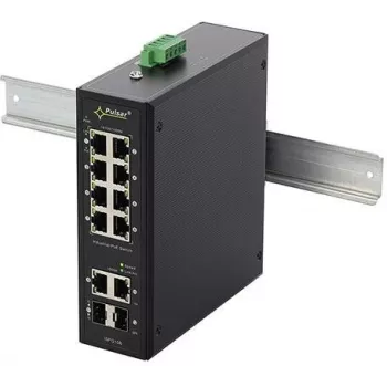 PULSAR ISFG108 priemyselný PoE switch (8xPoE, 2x SFP, neřízený, 240W)