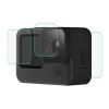 PULUZ PU507 9H pancierové sklo sada na ochranu displeja a objektívu pre GoPro HERO12/11/10 Black – 3-dielna sada (predná, zadná, objektív)