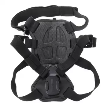 PULUZ hrudný postroj pre psov pre akčné kamery (GoPro, Insta360, DJI Action) - čierny