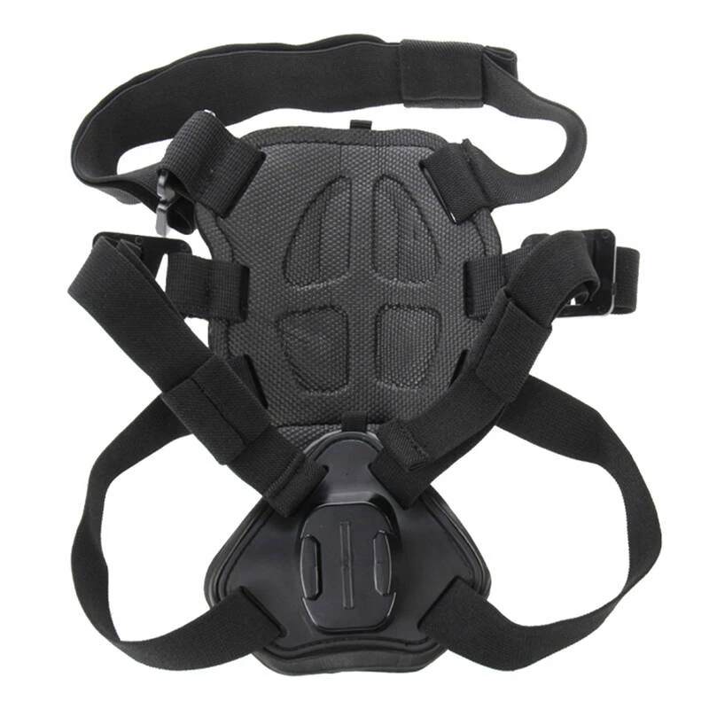 PULUZ hrudný postroj pre psov pre akčné kamery (GoPro, Insta360, DJI Action) - čierny