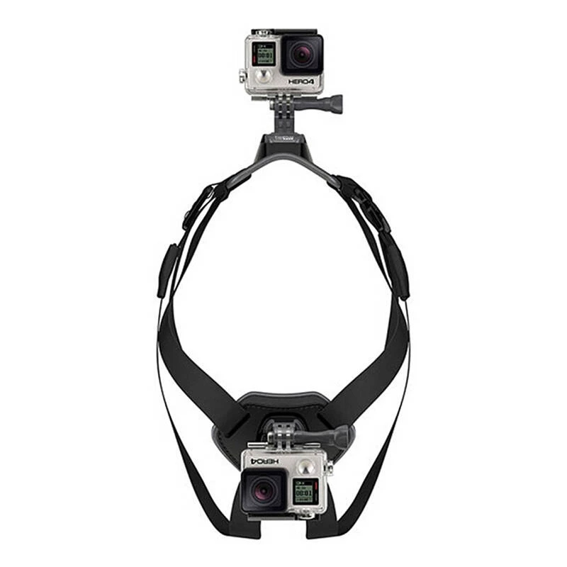 PULUZ hrudný postroj pre psov pre akčné kamery (GoPro, Insta360, DJI Action) - čierny