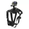 PULUZ hrudný postroj pre psov pre akčné kamery (GoPro, Insta360, DJI Action) - čierny
