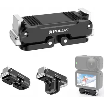 PULUZ magnetický kovový držiak pre DJI Osmo Pocket 2 (čierny)