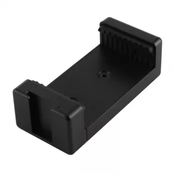PULUZ PU448B držiak smartfónu na statív, pružinová svorka so závitom 1/4 inch-20, vhodný pre smartfóny 55-85 mm, čierny ABS