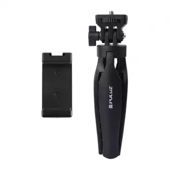 PULUZ PU600B stolný statív (čierny) - kompaktný statív s guľovou hlavou pre smartfóny a fotoaparáty