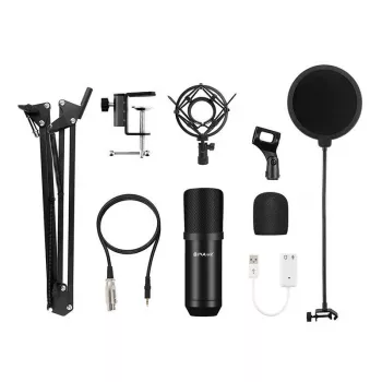PULUZ PU612B štúdiový vysielací kondenzátorový mikrofón