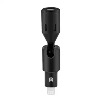 PULUZ PU615B Lightning kondenzátorový mikrofón s omnidirekčnou charakteristikou pre iOS zariadenia