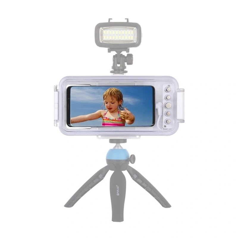 Puluz PU9100W vodotesné puzdro (45m) pre USB-C smartfóny – podvodné fotografovanie & video (biela)