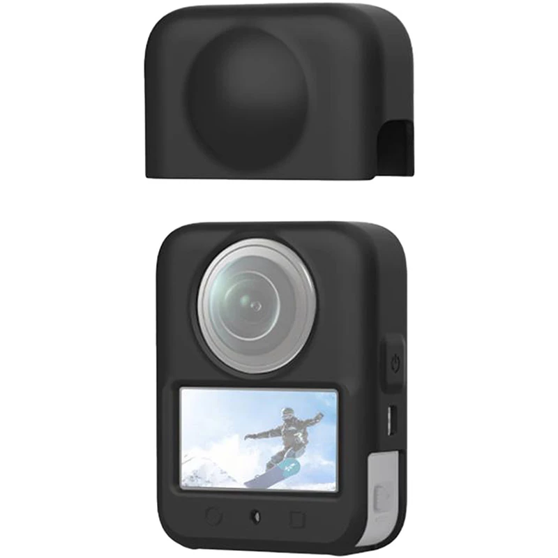 PULUZ PU783B silikónový kryt objektívu pre DJI Osmo 360, čierny