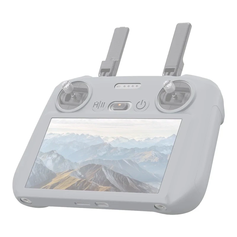 PULUZ silikónové ochranné puzdro pre DJI RC 2 (sivé)