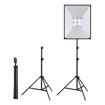 PULUZ štúdiová sada softbox 50x70cm, statív, LED žiarovky 4 ks PU5071EU