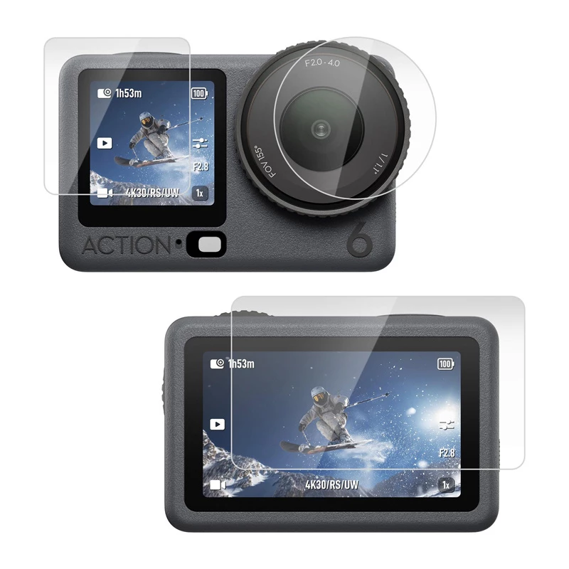 PULUZ sada tvrdeného skla pre DJI Osmo Action 6, 3 ks (PU1067T)
