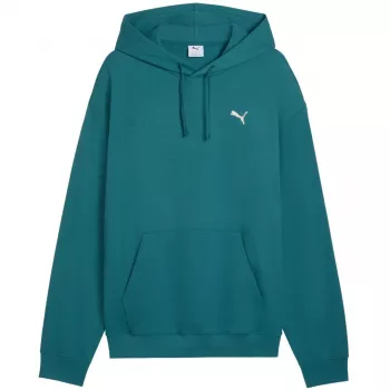 Puma ESS Elevated Relaxed pánska mikina s kapucňou zelená veľkosť L