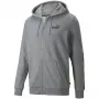 PUMA ESS+ Tape mikina s kapucňou na zips TR pánska Medium Gray Heather