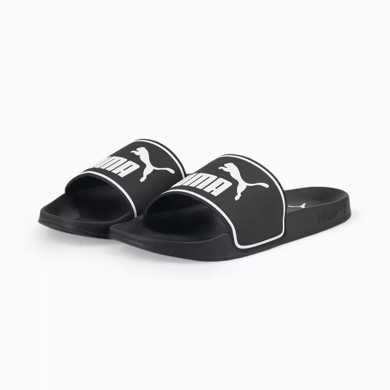 PUMA 384139 01 pánske šľapky, čierno-biele, veľkosť 42