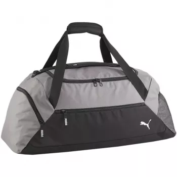 PUMA Team Goal Bag M stredne sivá melanž/Puma Black 48L cestovná taška