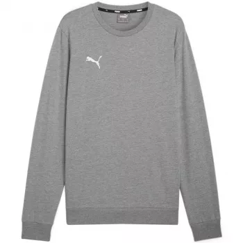 Puma Team Goal Casuals mikina s okrúhlym výstrihom sivá 658592 33 M