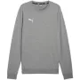 Puma Team Goal Casuals mikina s okrúhlym výstrihom sivá 658592 33 M