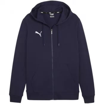 PUMA Team Goal Casuals kapucňová mikina námornícka modrá