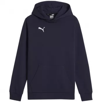 Puma Team Goal Casuals mikina s kapucňou tmavomodrá 140 cm